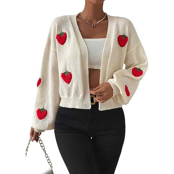 WDIRARA Women's Shaggy Knit Duster Cardigan Long Sleeve Open