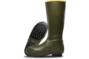 LaCrosse Burly 18” Waterproof Work Boots for Men - 100% Waterproof Rubber, with Insulating Wool Felt Midsole and High-Traction Air-Grip Outsole