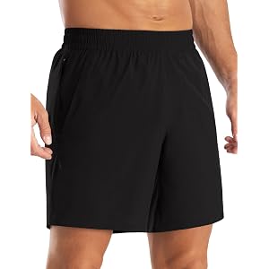ALLTHRO Men's 7 Inch Athletic Running Shorts Quick Dry Workout Shorts Breathable Gym Shorts for Men with Pockets
