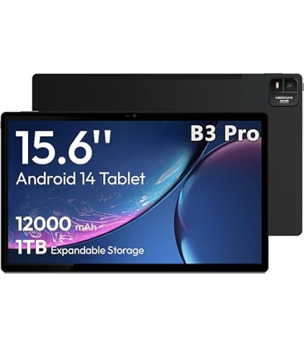 Amazon.com : MESWAO 15.6 Inch Android 14 Tablet, 2025 Large Tablet