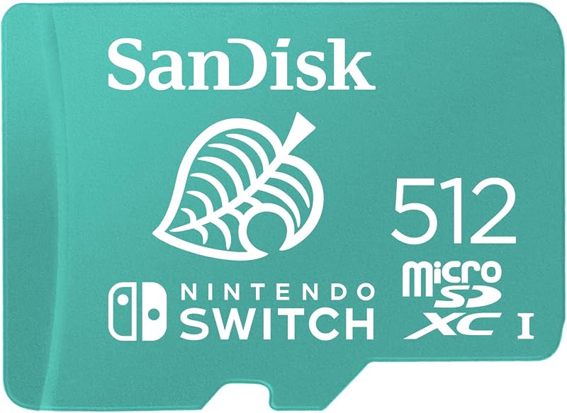 SanDisk 512GB microSDXC Nintendo Switch Animal Crossing Edition, UHS-I, U3