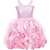 HB HBB MAGIC Tutu Sparkly Sequin Dress Girls Toddler Prom Birthday Party Formal Fancy Pink Dresses