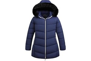 KAIDER Women's Plus Size Winter Windproof Warm Down Coats Waterproof Thicken Hooded Fashions Puffer Jacket