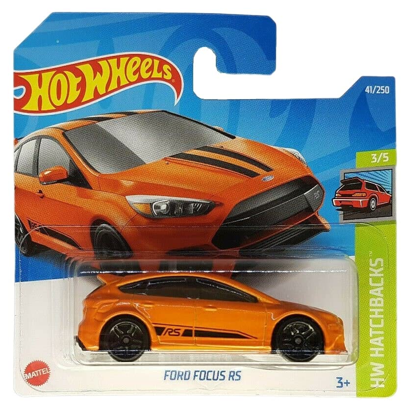 Hot Wheels - Ford Focus RS - HW Hatchbacks 3/5 - HCX73 - Short Card - Orange - Mattel 2022