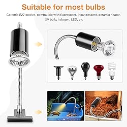 Buddypuppy Reptile Heat Lamp, UVA UVB Reptile Light