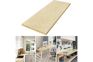 LOVMOR Butcher Block CounterTop, Solid Wood Countertop for DIY, Washer Dryer, Island, Kitchen Countertop, 72" L x 25.56" W x 1.5" Thick