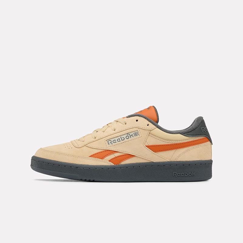 Baskets Unisexe Club C Revenge Vintage - Beige Simple/Gris 5/Orange Rustique, 38,5 EU — photo 3 sur 8