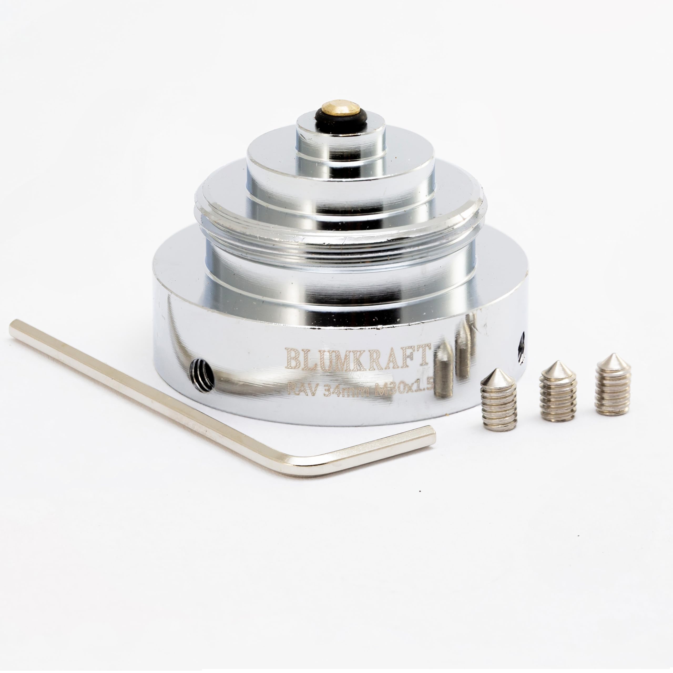 BLUMKRAFT Radiator Adapter Compatible with Danfoss RAV 34mm to M30 x 1.5 for Thermostat/Thermostatic Head M30x1.5 Male