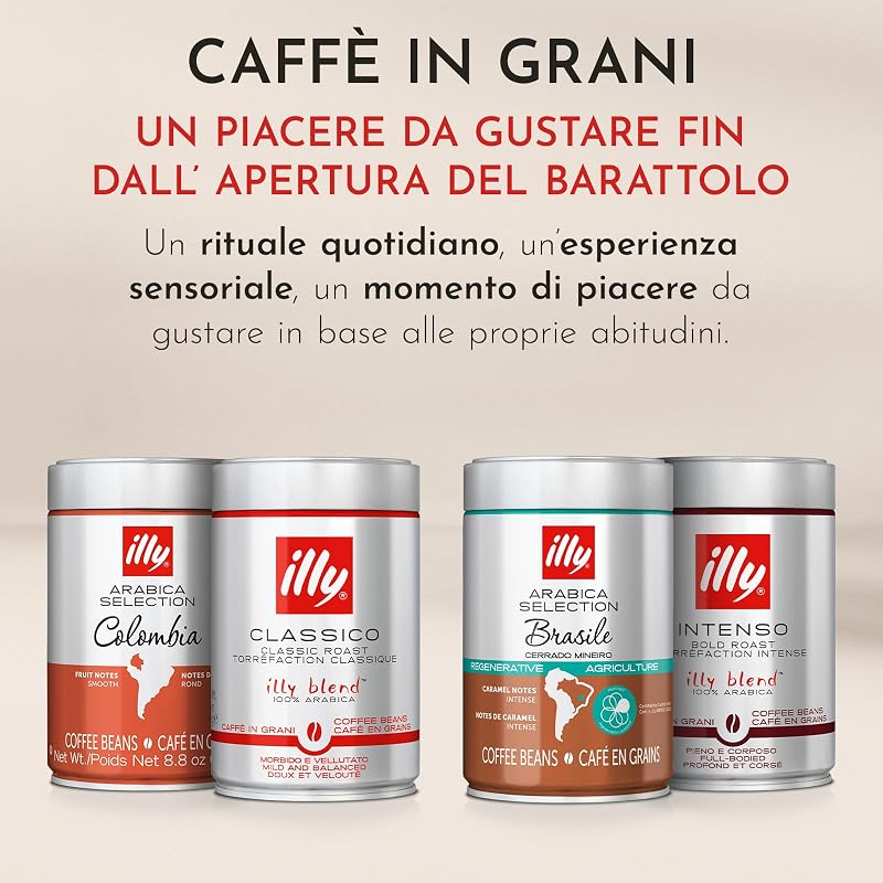, Caffè in Grani da Macinare CLASSICO, 1 Barattolo da 500g