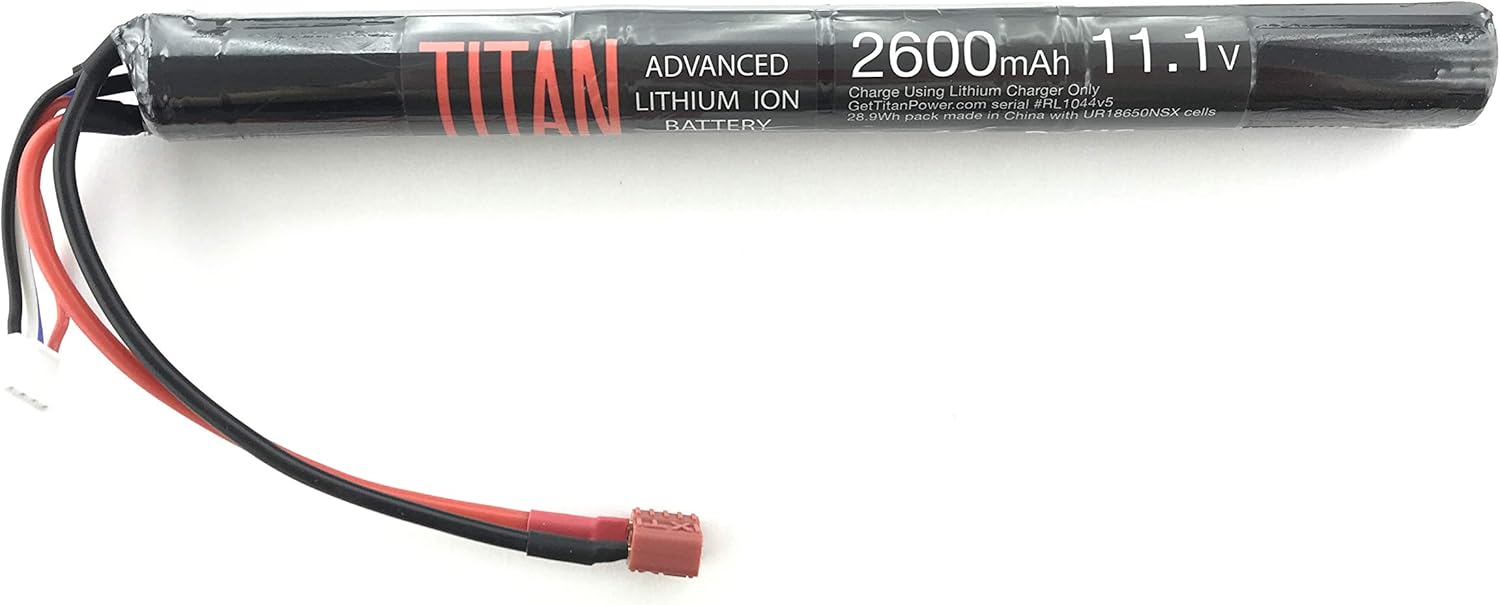 Titan 2600mah 11.1v Airsoft Battery Stick Lithium Ion Deans Amazon.ca