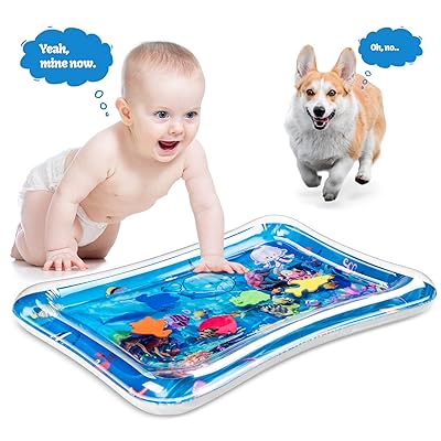 Tummy Time Baby Water Mat Inflatable Baby Play Activity Center for 3 6 9 Months