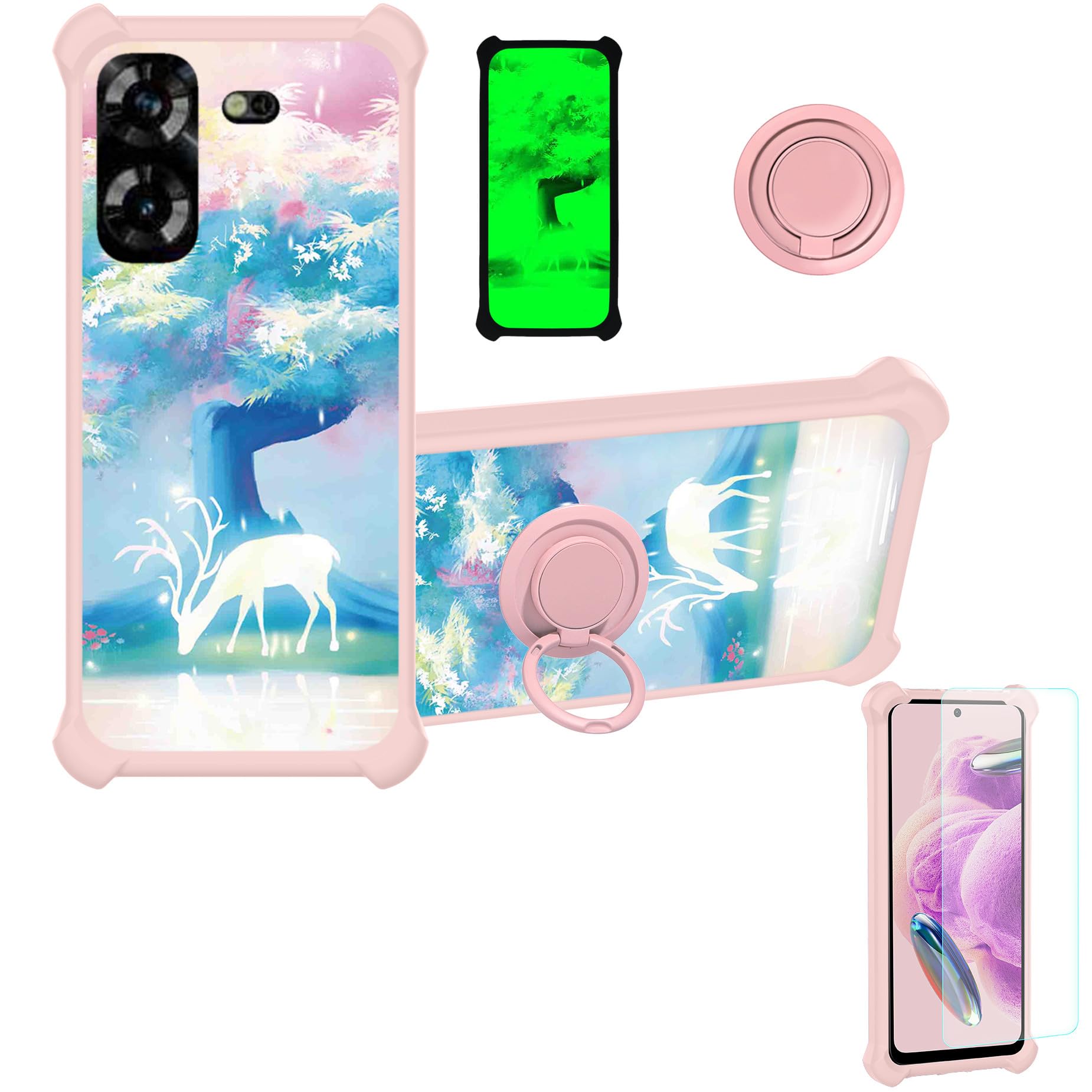 jioeuinly Case for Tecno Pova 5 Case Compatible