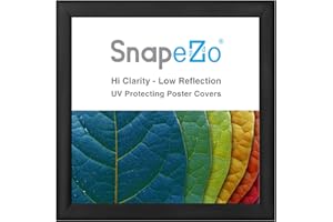 SnapeZo Poster Frame 28x28 Inches, Black 1.2 Inch Aluminum Profile, Front-Loading Snap Frame, Wall Mounting, Premium Series