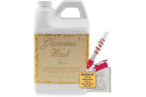 KINARA Tyler DIVA Glamorous Wash Laundry Detergent- 1/2 Gallon - With Olivi Stain Remover Pen - Fresh Scented Sachet - Laundry Detergent - For Washing Clothes, Linen, Lingerie, Expensive Fabric, Sheets