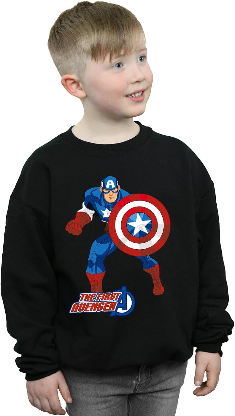 boys captain america sweatshirt