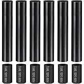 PATIKIL 5" Tall Candle Covers Sleeves, 6Pcs Metal E12 Chandelier Socket Sleeves with Insulation Heat Shrinkable Flame Retarda