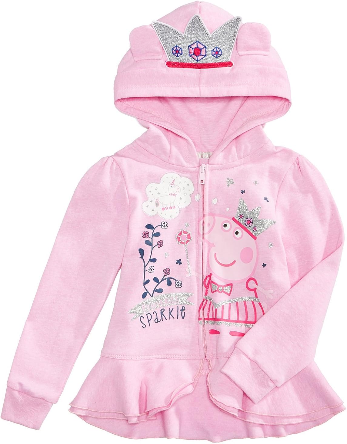 peppa pig zip up hoodie