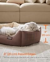 Feandrea Inner Dog Bed with Removable Reversible Cushion 60x50x20 cm view 3