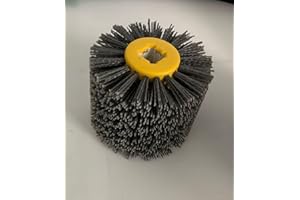 SIGNI Abrasive Nylon Drawing Wheel Drum Burnishing Polishing Brush for wooden furniture floor polishing 120X100mm 400 Grit 1pack