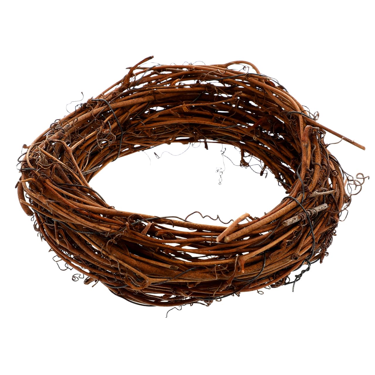 BESPORTBLE Grapevine Wreath for Crafts: 15ft Natural Twig Wreath Garland Rattan Hanging ring door s door s flower autumn