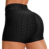 COLO Booty Shorts Naughty Scrunch Butt Lifting Leggings Workout High Waisted Textured Bottom