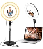 Logitech Litra Glow LED Streaming Light With TrueSoft - Adjustable Monitor Mount, Desktop App Control (Renewed)