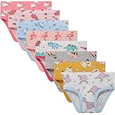 NEIYISHE Girls' Cotton Brief Breathable Toddler Panties Kids Assorted Underwears 6-8 pieces