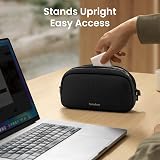 tomtoc Cable Organiser Bag Travel Pouch Water Resistant Tech Essentials view 3