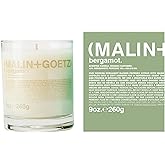 MALIN+GOETZ 9oz Scented Candle | Hand-Poured Soy Wax with Unique Fragrance Blends | Clean-Burning, Vegan & Cruelty-Free | Bergamot, Sage, Otto, Tomato, Strawberry, Cannabis, Dark Rum & Leather