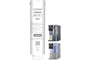 VonWater CT100-RO Replacement Filter | 𝐑𝐞𝐯𝐞𝐫𝐬𝐞 𝐎𝐬𝐦𝐨𝐬𝐢𝐬 RO Filter Cartridge for CT910/C5/CT91G Series | 100GPD 12-24 Months | NSF/ANSI372,42,58,53 Certified, Reduce TDS PFAS (CT100-RO)