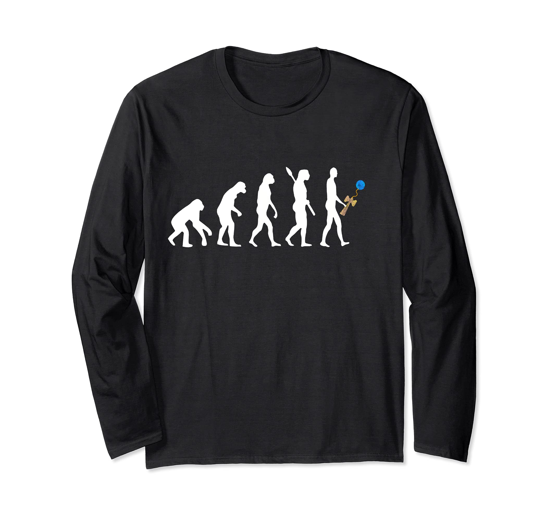 Kendama Player Evolution Japanese Game Cup Sport Trick Long Sleeve T-Shirt