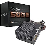 EVGA 500 B1, 80+ BRONZE 500W Power Supply, Includes FREE Power On Self Tester 100-B1-0500-K3, Black