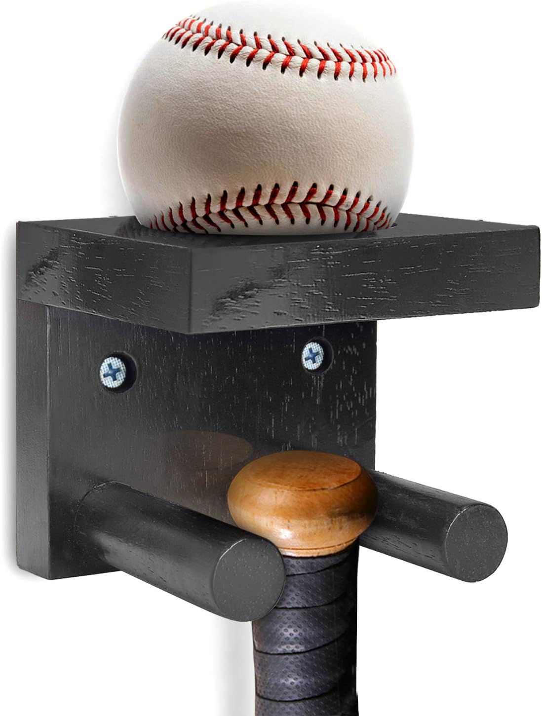 TOBWOLF 2PCS Baseball Bat Display Case, Baseball Bat Hanger Holder