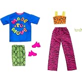 Barbie Clothes, Fashion &amp; Accessories Pack Fashion Dolls, Set Includes 2 Complete Looks with Vibrant Outfits &amp; Styling Pieces
