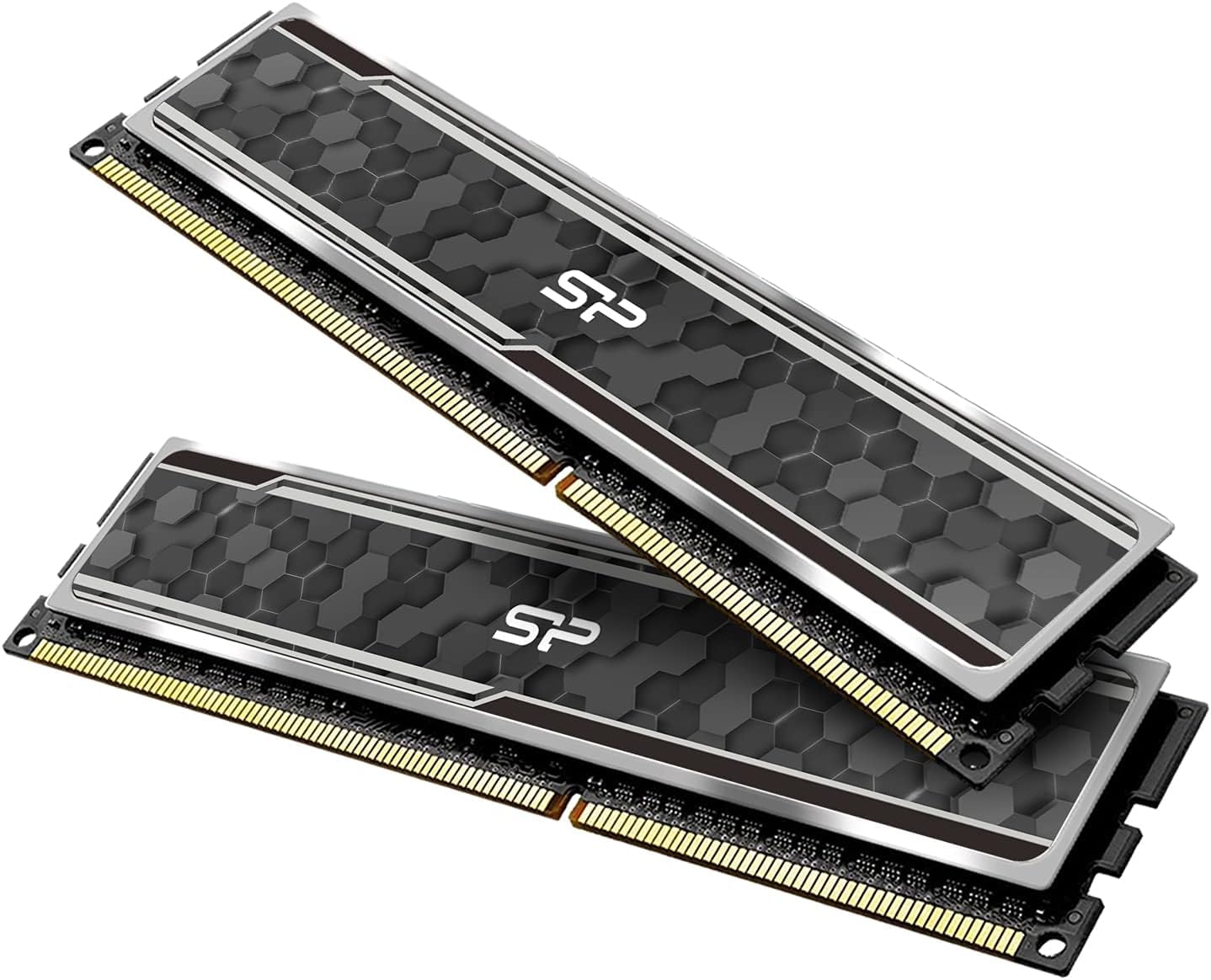 Photo 1 of Silicon Power Value Gaming DDR4 RAM 32GB (2x16GB) 3200MHz (PC4 25600) 288-pin CL16 1.35V UDIMM Desktop Memory Module with Heatsink Grey SU032GXLZU320BDAJ7