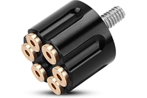 beyisi Rear Fender Seat Bolt Screw for Harley Dyna Sportster Softail Road Glide Street Touring King CVO Electra Iron 883 Bob 1996-2024 Thread 1/4"-20 Seat Nut Revolver (Black)