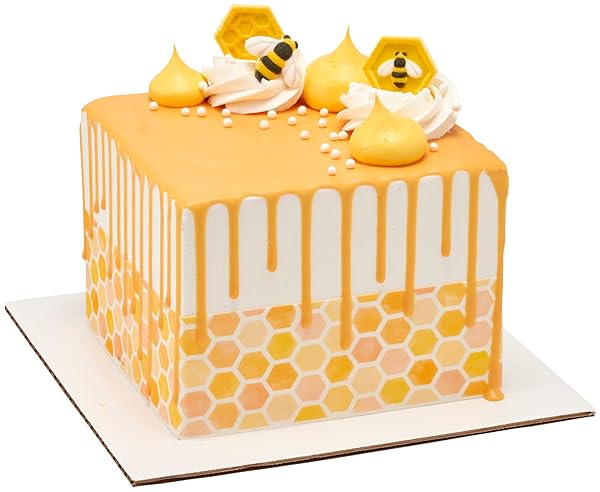 DECOPAC CAKE DRIP, YELLOW COLOR, VANILLA FLAVOR, MATTE LIKE CHOCOLATE, 6.35 OZ