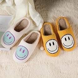 dubuto Smile Face Slippers for Girls Boys, Cute