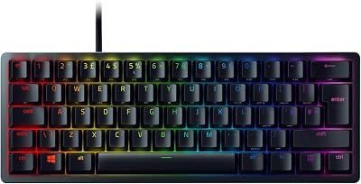 Razer Huntsman Mini Purple Switch 60% Keyboard UK Layout Black