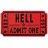 Red Devil Bestickter Aufnäher – Satanic Design, 12,7 X 7,6 Cm, Zum Aufbügeln Oder Annähen