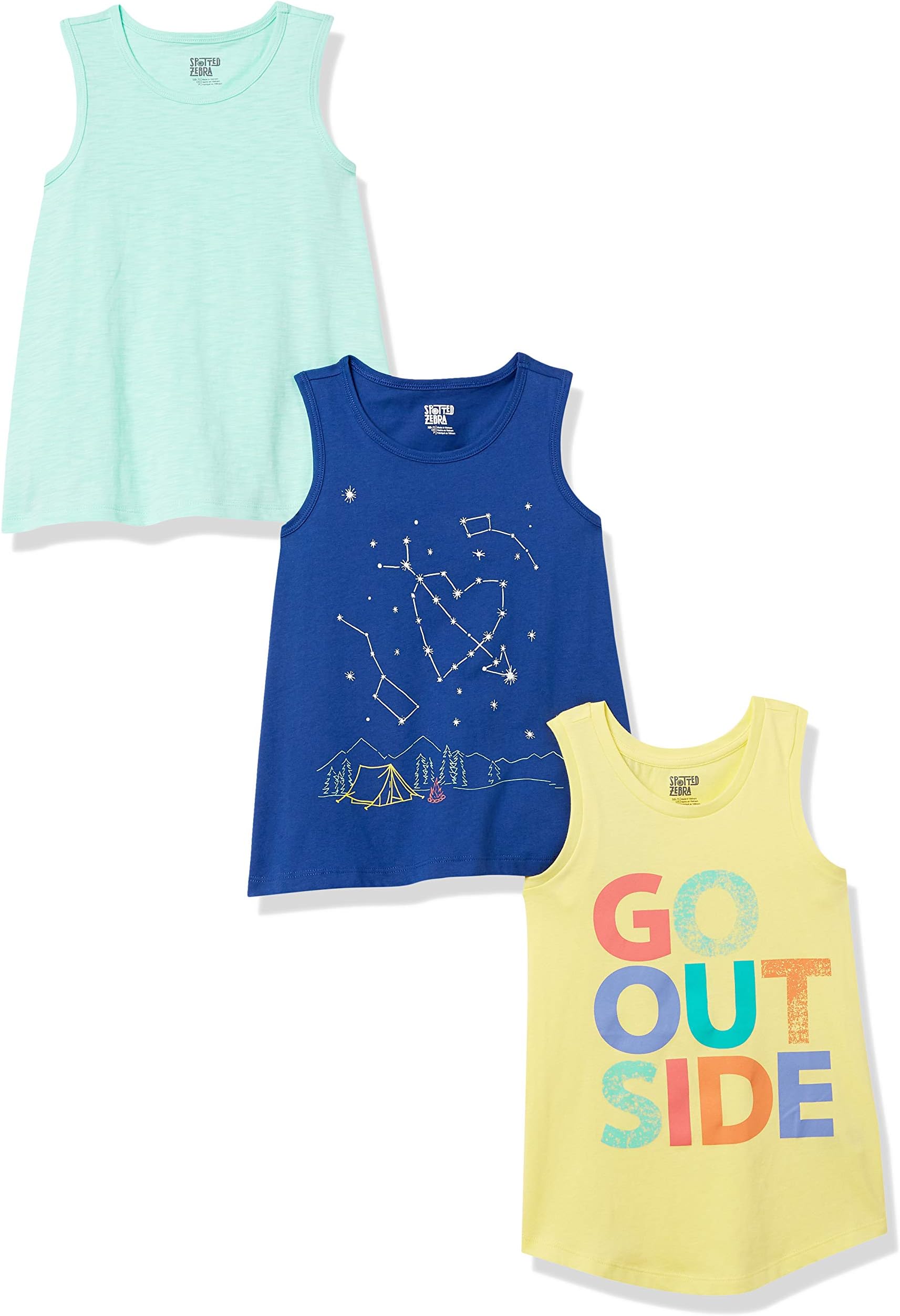 Girls' Sleeveless Tank Tops