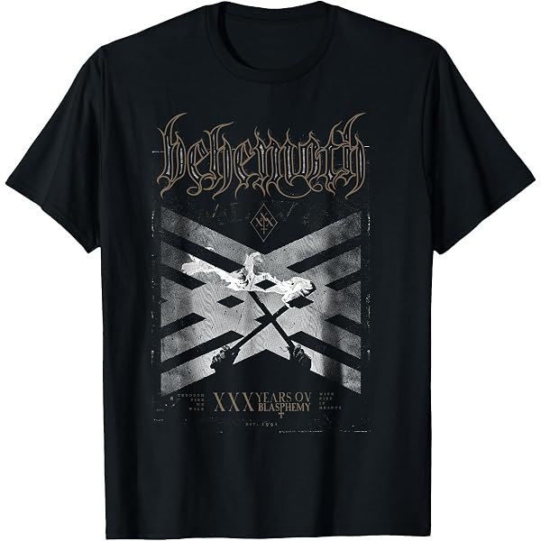 Behemoth T Shirt Lcfr Morning Star Rises Band Logo Nuovo