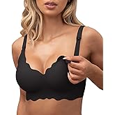 As Fairy Nursing Bras for Breastfeeding Wavy Seamless Comfort Maternity Bralette Wireless Pregnancy Sleep Bra with Support
