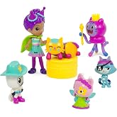 Gabby's Dollhouse Celebration Themed Figures with Gabby Girl, 5 Cat Toy | 6-Piece Figure Set, Gabby &amp; 5 Cat Figures, Celebration Themed, Surprise Accessory, Kids Toys for Girls &amp; Boys Ages 3+