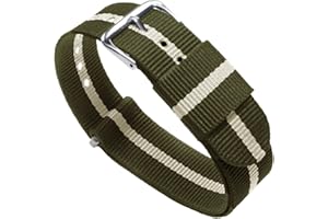 BARTON WATCH BANDS - Ballistic Nylon NATO® Style Straps - Choice of Color, Length & Width (18mm, 20mm, 22mm or 24mm)
