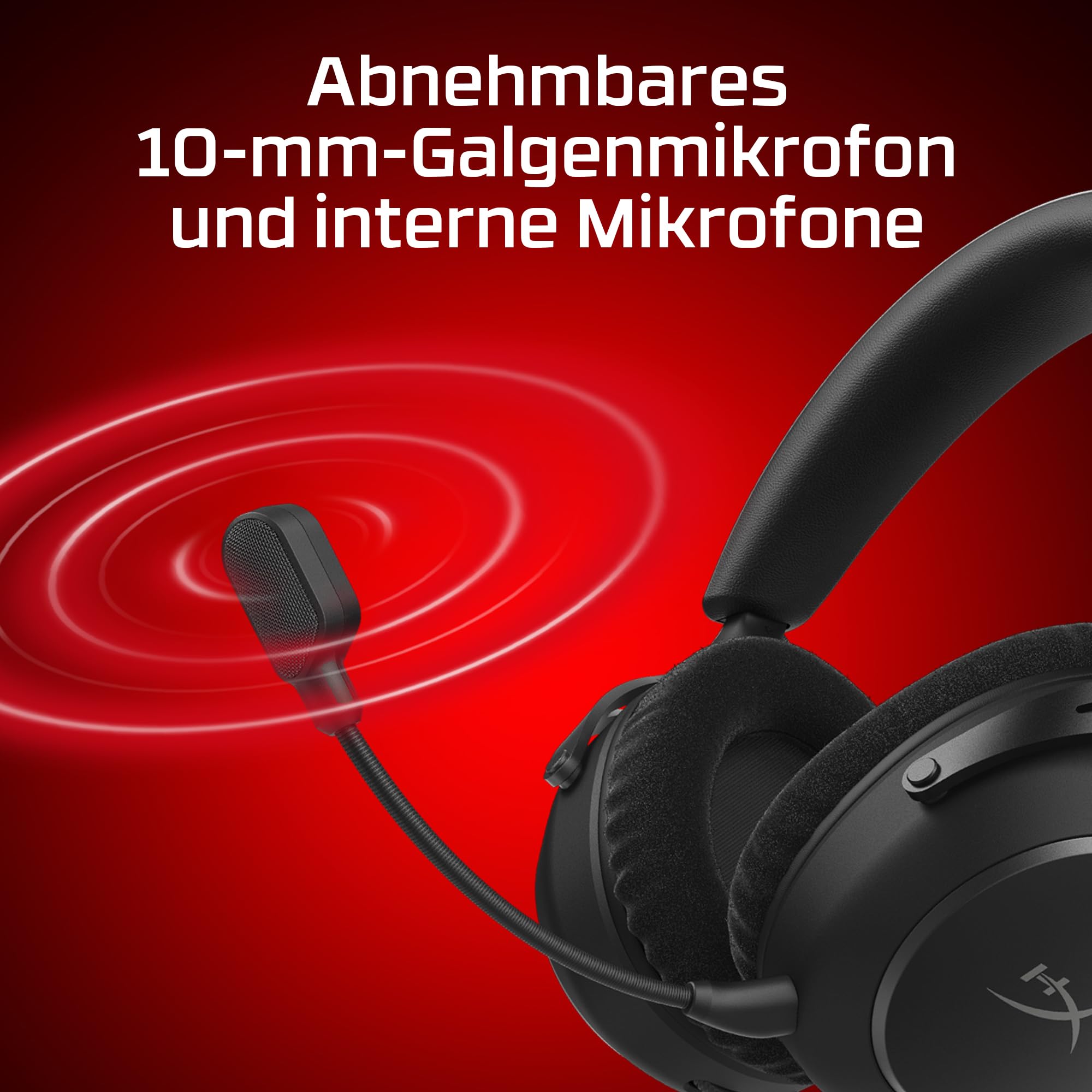 HyperX Cloud Alpha 2 Wireless Gaming Headset – 250 Std Akkulaufzeit, 53-mm-Doppelkammer-Treiber, Bluetooth & 2,4 GHz, RGB-Basisstation, Mikrofon, PC, PS5, PS4, Switch, Mobile, Schwarz 9