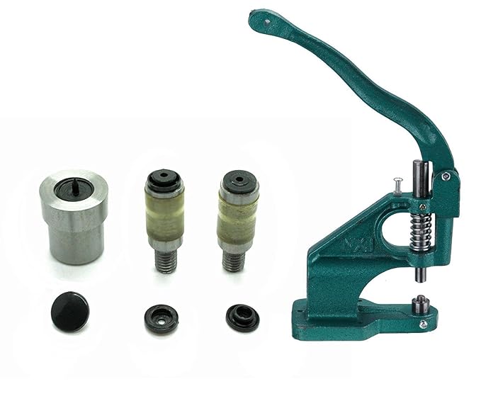 Universal Green Hand Rivet Press Machine & Die Set for KAM Snaps in T5