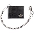 Dickies Men's Chain Trifold and Bifold Wallets
