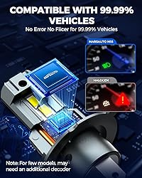 Marsauto H4 Bulbs, 800% Super Bright H4 Light