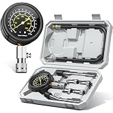 AUTOWN Professional Compression Tester Kit, 300 PSI Triple-Scale Gauge with 8-Piece Set &amp; Portable Gray Case for Car, Truck, ATV &amp; Small Gas Engines Diagnosis
